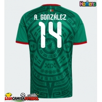 Camisa de Futebol México Armando Gonzalez #14 Equipamento Principal Mundo 2026 Manga Curta